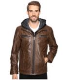 Scully - Karl Leather Jacket With Zip Out Hoodie
