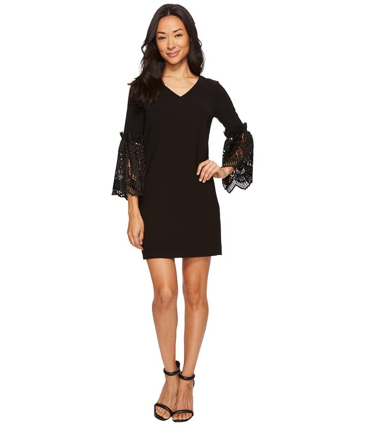 Tahari By Asl Petite - Petite Lace Bell Sleeve Shift