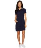 Lacoste - Short Sleeve Stretch Mini Pique Polo Dress