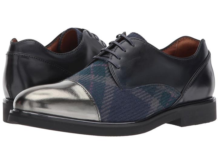 Etro - Plaid/metallic Oxford