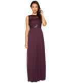 Adrianna Papell - Sleeveless Bead/sequin Bodice With Mesh Skirt
