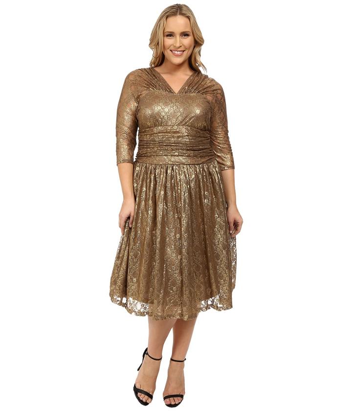 Kiyonna - Metallic Maven Lace Dress