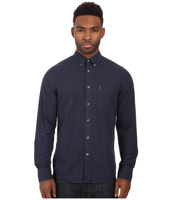 Ben Sherman - Long Sleeve Gingham Mod Shirt Ma10113a