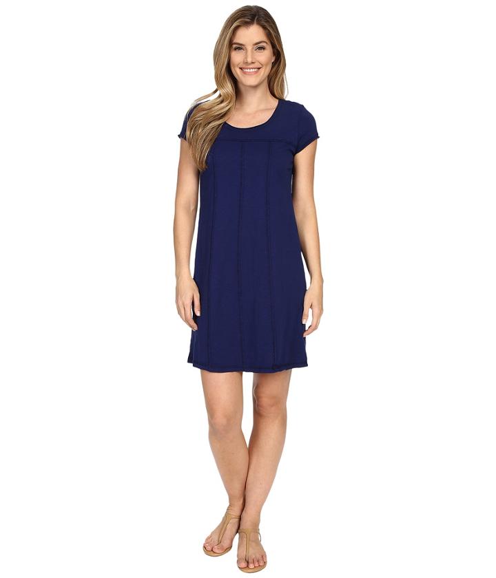 Mod-o-doc - Heavier Slub Jersey Raw Edge Seamed T-shirt Dress
