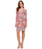 Donna Morgan - 3/4 Sleeve Wrap Matte Jersey Dress