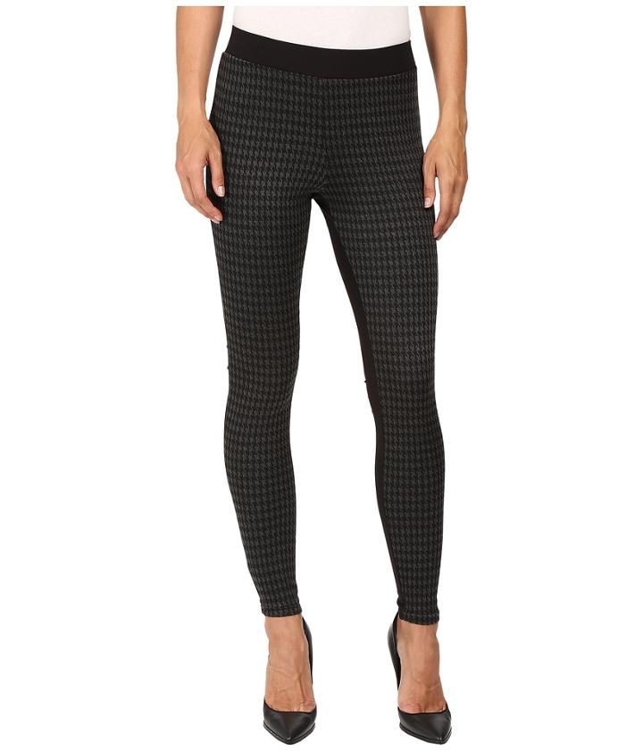 Hue - Houndstooth Blocked Illusion Ponte Leggings