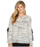 Ivanka Trump - Georgette Long Sleeve Open Arm Blouse