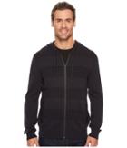 Kenneth Cole Sportswear - Techy Mesh Stripe Hoodie