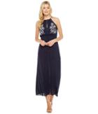 Brigitte Bailey - Samara Halter Maxi Dress With Embroidery