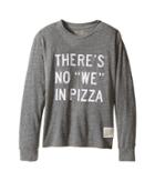 The Original Retro Brand Kids - There's No We In Pizza Long Sleeve Tri-blend Tee