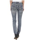 Rock And Roll Cowgirl - Mid-rise Skinny In Dark Vintage W1s7366