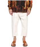 Vivienne Westwood - Printed Linen Twist Seam Samurai Pants