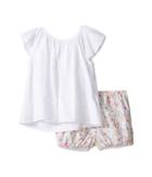 Ralph Lauren Baby - Printed Cotton Flutter Top Shorts Set