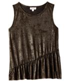 Splendid Littles - Metallic Coated Suede Tank Top