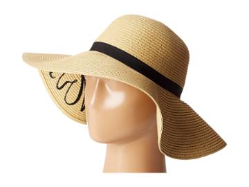 Betsey Johnson - Blue By Betsey Johnson Summer Floppy Straw Hat Mrs.