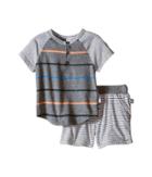 Splendid Littles - Mix Stripe Tee With Shorts Set