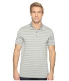 Perry Ellis - Heathered Stripe Jersey Polo Shirt