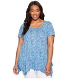 Extra Fresh By Fresh Produce - Plus Size Sunset Sky Vintage Drape Tee