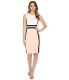 Calvin Klein - Color Block Scuba Sheath Dress Cd8m1v5k