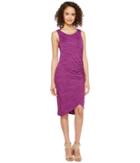 Mod-o-doc - Space Dye Rayon Spandex Jersey Asymmetrical Shirred Tank Dress