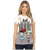 Love Moschino - T-shirt With Girl Graphic