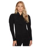 Kamalikulture By Norma Kamali - Long Sleeve Bow Shirt