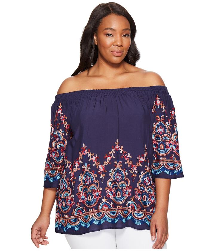 Karen Kane Plus - Plus Size Off The Shoulder Top