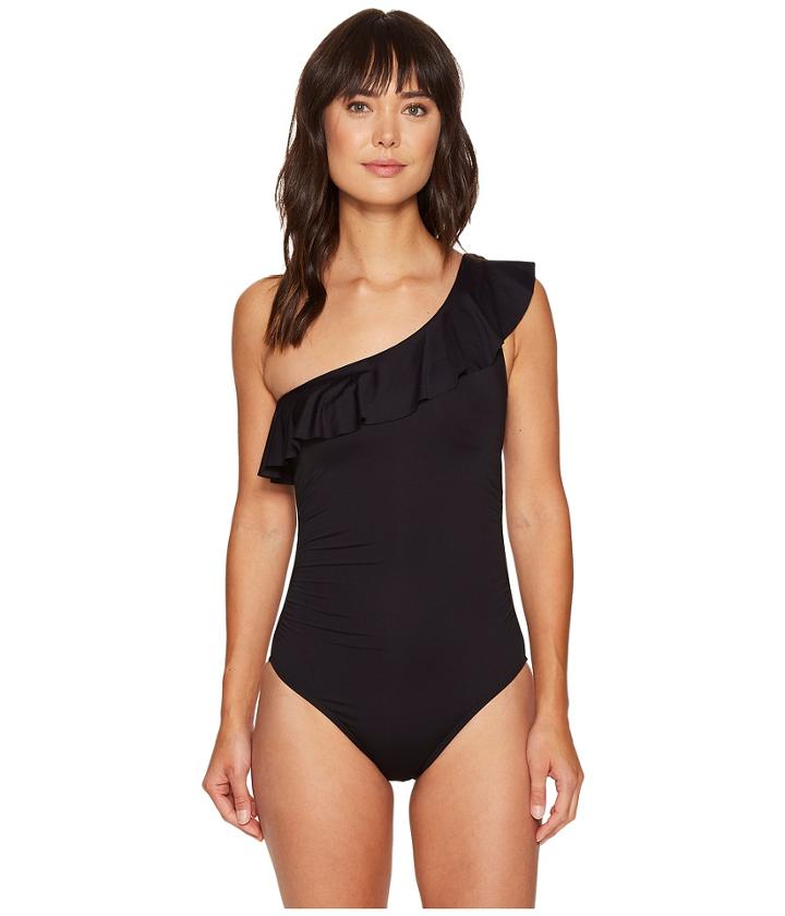 La Blanca - Flirtatious Ruffle One Shoulder One-piece