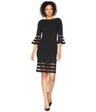 Calvin Klein - Bell Sleeve Dress With Illusion Cd8c19mq