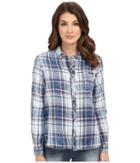 G-star - Tacoma One-pocket Boyfriend Shirt In Indigo Lirt Flannel Check