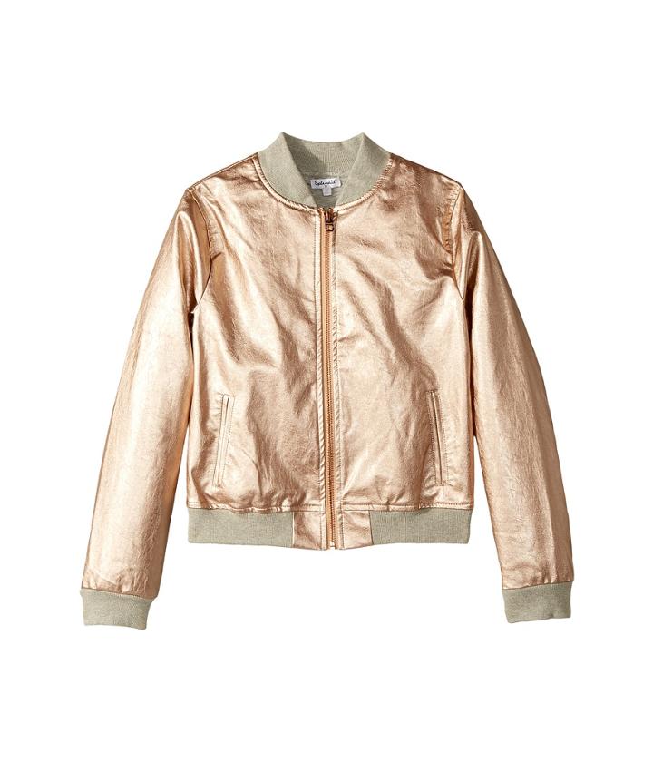 Splendid Littles - Rose Gold Baseball Jacket