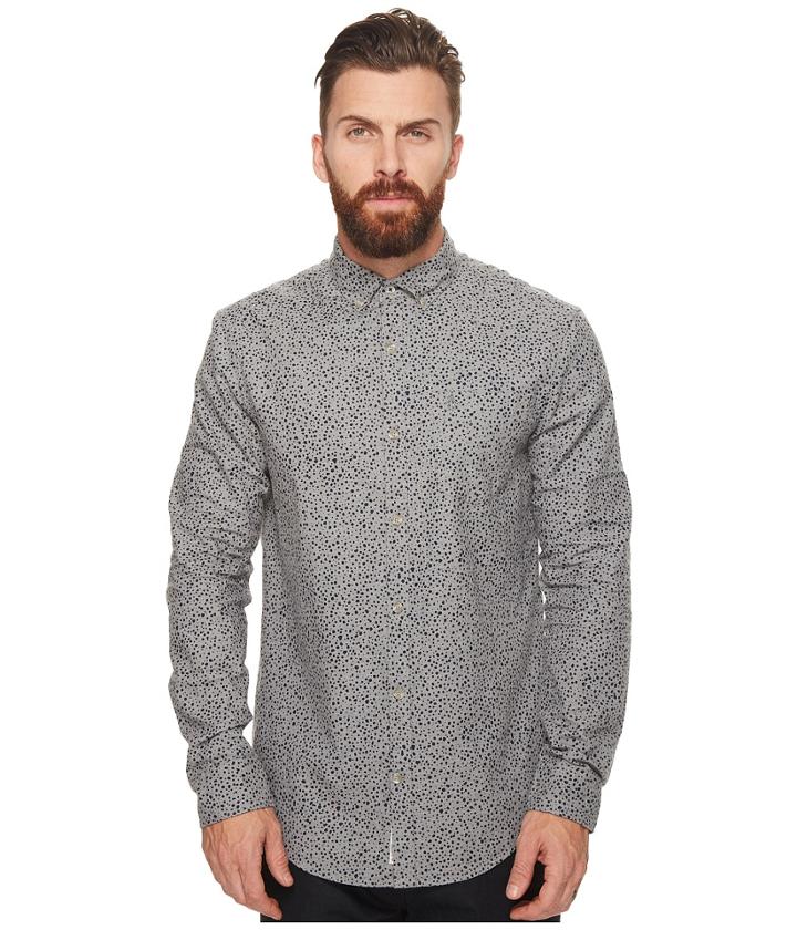 Original Penguin - Long Sleeve Drop Printed Heather