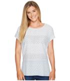 Two By Vince Camuto - Short Sleeve Delicate Dabs Mix Media Tee