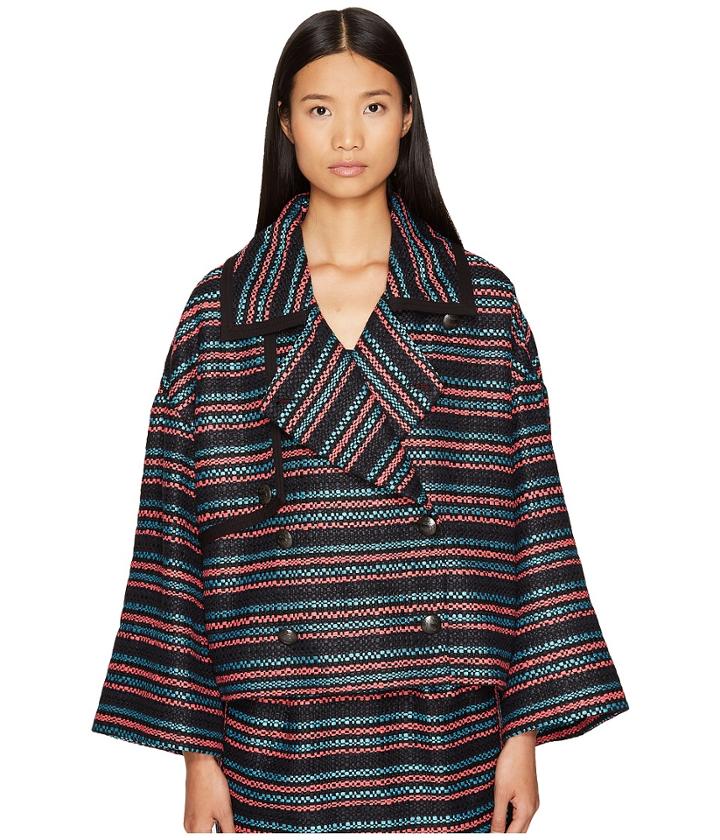 Sonia By Sonia Rykiel - Tweed With Jersey Piping Jacket