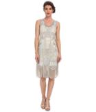 Unique Vintage The Bosley Beaded Fringed Flapper Dress
