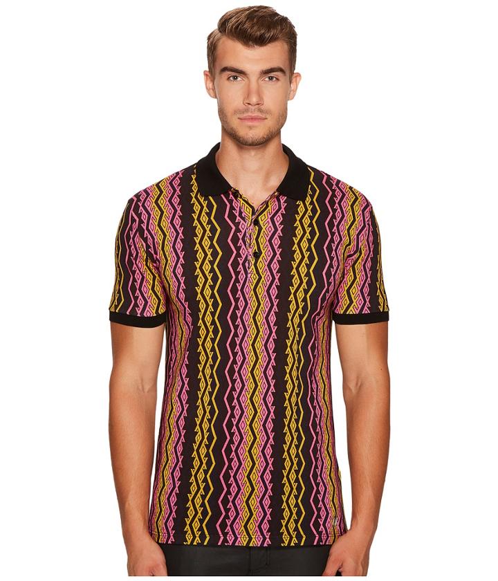 Versace Collection - Vertical Chain Print Polo
