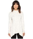 Dylan By True Grit - Glacier Slub Long Sleeve Loose Turtleneck