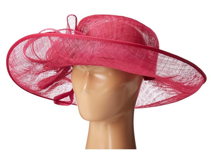 San Diego Hat Company - Drs1012 Derby Asymmetrical Wide Brim Sinamay Hat