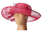 San Diego Hat Company - Drs1012 Derby Asymmetrical Wide Brim Sinamay Hat