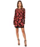 Just Cavalli - All Over Lips Long Sleeve Runway Dress