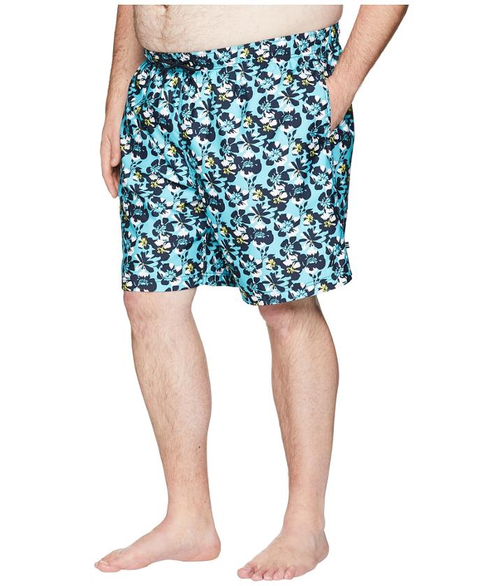 Nautica Big &amp; Tall - Big Tall Abstract Floral Print Swim Trunk