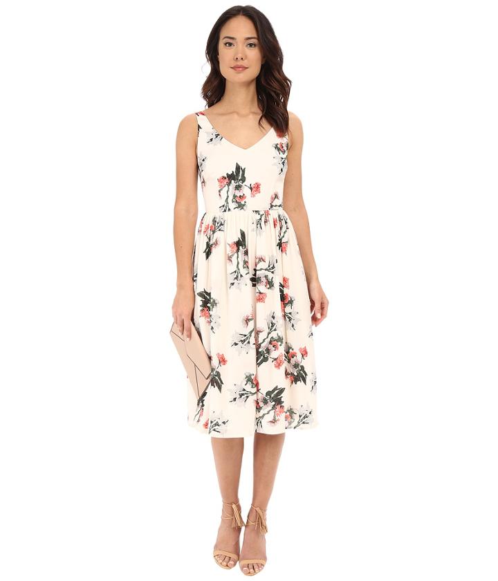 Bb Dakota - Emeli Rose Garden Printed Reverse Crepon Dress