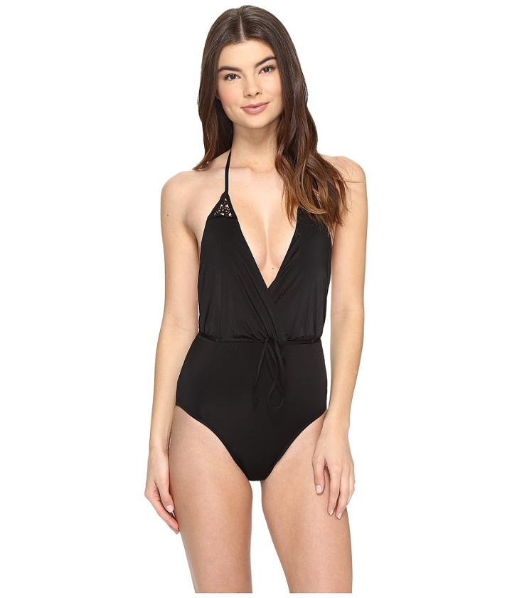 Seafolly - Flower Festival Deep V Maillot
