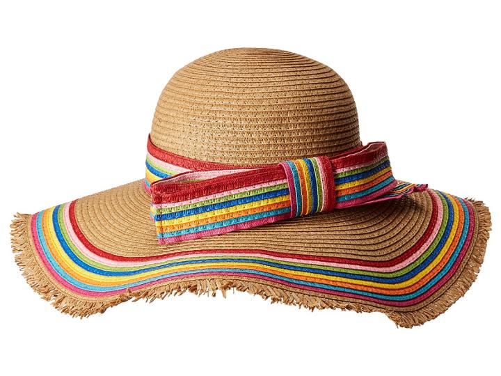Betsey Johnson - Rainbow Raw Edge Floppy Hat