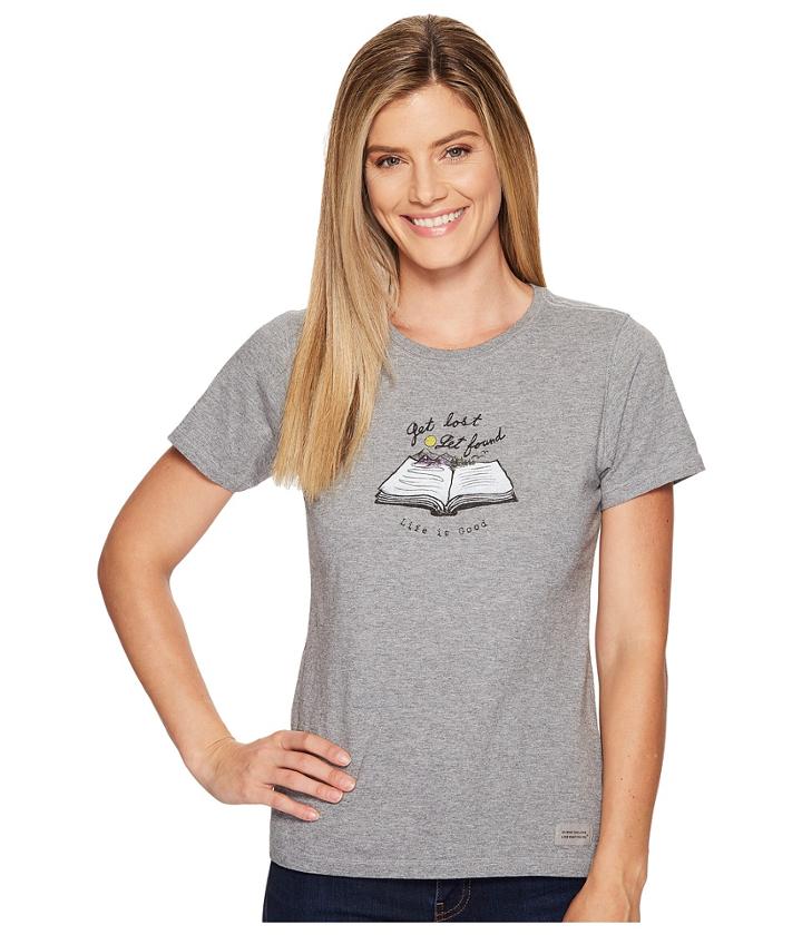 Life Is Good - Get Lost Get Found Book Crusher Tee