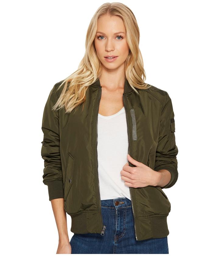 Marc New York By Andrew Marc - Nicole 23 1/2 Fine Twill Reversible Nylon Bomber Jacket