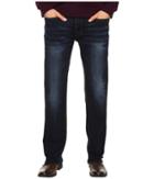 Buffalo David Bitton - Six Straight Leg Jeans In Authentic And Deep Indigo