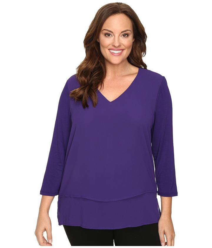 Michael Michael Kors - Plus Size Multi Woven Layer Top