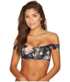 Billabong - Let It Bloom Lace-up Bikini Top