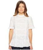Kate Spade New York - Butterfly Clipped Flounce Top